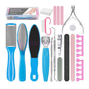 Kit de Pedicura 20 en 1, Juego de Herramientas Profesionales de Pedicura de Acero Inoxidable, Limas para Pies, Removedor de Callos, Exfoliante para Pies - Product Image 1