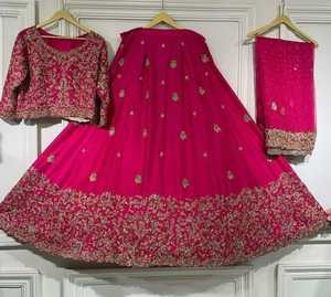 Élégant-mariée-BEAUTIFUL--KOTI--WITH--LEHENGA robe embellie en cristal perles de verre pierre pour mariage = 2021 - Product Image 1