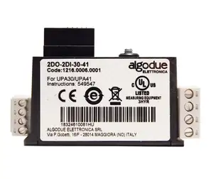 2 Digital Input / 2 Digital output module for Algodue power meter UPA30/41 Communication module