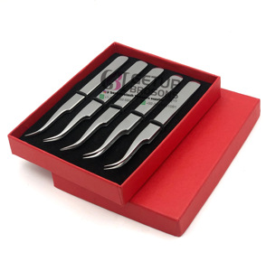 Pince à épiler en acier inoxydable incurvée de haute qualité avec votre propre logo personnalisé Outils de beauté - Product Image 1