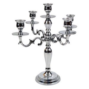 Handmade Low MOQ Aluminum 5 Candle <b>Candelabra</b> Available in Custom Color Manufacturer Wholesaler Factory Direct Sale - Product Image 1