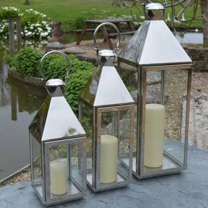 Worthbuy — lanterne de bougies en acier inoxydable, avec poignées en corde de Jute, décoration d'hôtel et maison, prix de gros - Product Image 5