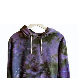 En gros personnalisé 100% coton tie dye blanc et doux qualité de hoodies hommes - Product Image 3