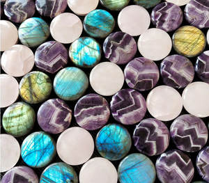 Améthyste naturel pour téléphone, 10g, vente en gros, ornée de cristaux d'améthyste pour bijoux, autocollants de alphabet pour téléphone portable - Product Image 3