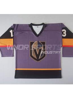 เสื้อเจอร์ซีย์ฮอกกี้แบบระเหิด,เสื้อผู้ชายพิมพ์ลาย XXL Western XXXL OEM ปรับแต่งโลโก้ XXS - Product Image 5