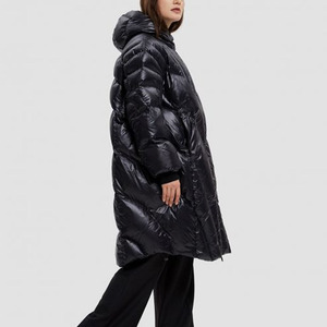 เสื้อโค้ทขนเป็ดยาวมีซิปสำหรับผู้หญิงเสื้อโค้ทขนฟูน้ำหนักเบาสไตล์ใหม่ - Product Image 4