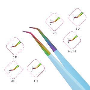 Extension Eyelash Tweezer Volume Slim Straight 6mm 45deg Private Label, Magnetic Stainless Steel Eyelash Extension Tweezer - Product Image 4