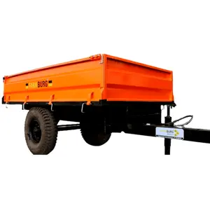 Traktor Ujung Otomatis Trailer Pertanian 3Ton 5Ton Traktor Dump Trailer Pabrikan Indian Traktor Trailer