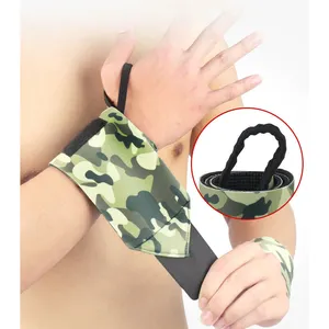 Ikat Tangan Olahraga Kamuflase Neoprene, Angkat Beban, Pelindung Pergelangan Tangan Angkat Beban, Gelang Olahraga Cross-Fit, Penopang Fitness Neoprene