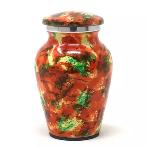 Urnas de cremación conmemorativas de varios colores de estilo europeo, metal de latón/aluminio para almacenamiento de cenizas de mascotas para funerales - Product Image 1