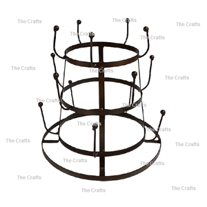 อุปกรณ์ที่มีคุณภาพที่ดีที่สุดตะขอแขวนทำด้วยมือเหล็กสีดำตะขอแขวนผนังสำหรับเครื่องครัวที่บ้านการใช้งาน - Product Image 5