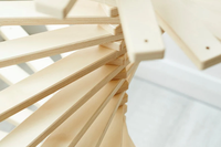 Durable Fabriqués À La Main Contemporain Minimaliste En Bois Arbre De Noël