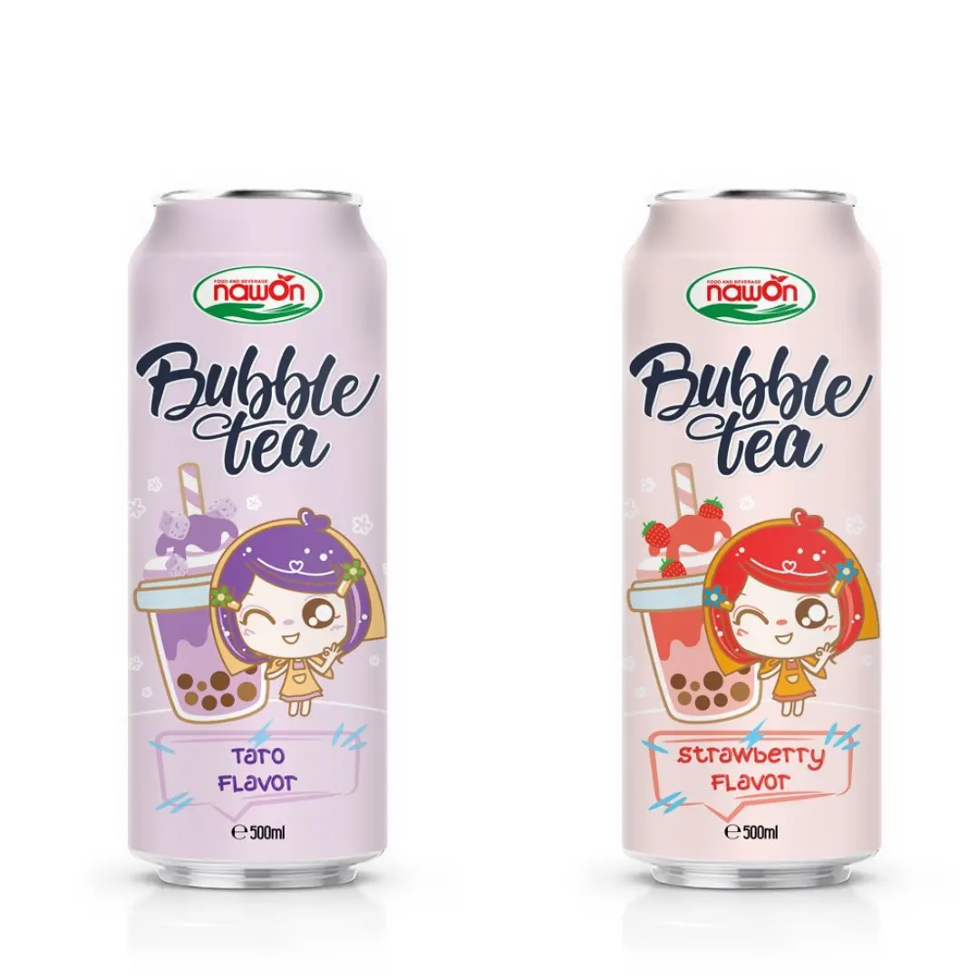 Private Label NAWON Instant Bubble Milk Tea Healthy 500ml Milk Tea Supplier Best Wholesale Price Beverage Manufacturer