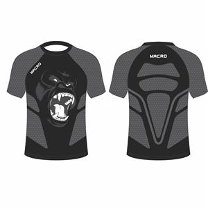 Vêtements de sport impression numérique conçu sur mesure emballage manches courtes Rashguard MMA BJJ marron imprimé unisexe évacuation de l'humidité respirant - Product Image 4