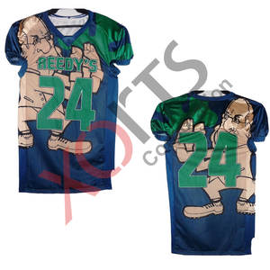 Maillot de football américain noir sur mesure Nouveau design Respirant Plus Size Imprimé Technics Sublimé Nouveau Instruit - Product Image 6