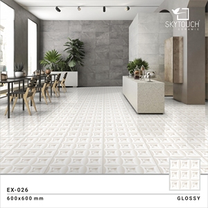 Carreaux de sol en marbre de porcelaine de luxe personnalisés, meilleurs matériaux de décoration intérieure, 600x600 mm, provenant d'un fournisseur leader - Product Image 2