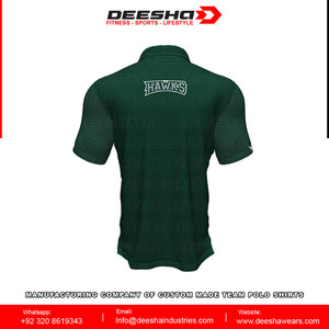 Golf de manga corta para hombre para Polos 100% algodón de alta calidad diseño personalizado técnicas oscuras impresión directa de fábrica al por mayor - Product Image 3