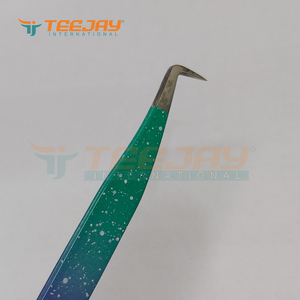 แหนบต่อขนตา TEEJAY สีขาวลายจุดเคลือบผงหลายเฉดสี ทำจากสแตนเลส ขนาด 12 ซม. ปลายแหนบขนาด 12 มม. สำหรับต่อขนตาแบบแม่นยำ - Product Image 4