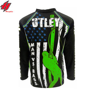 Camiseta de Pesca de Manga Larga para Hombre, Estilo Nuevo, Suave, Elástica, Transpirable, de Poliéster y Elastano, con Protección Solar UPF 50, Secado Rápido, Estampado Digital - Product Image 4