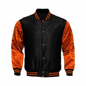 Custom <b>Bomber</b> <b>Jackets</b> <b>Men</b> Blank Wholesale Satin <b>Varsity</b> <b>Jacket</b> - Product Image 4