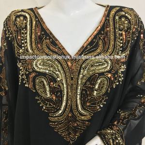 Caftán Musulmán Abaya Elegante con Lentejuelas y Perlas, Vestido Largo hasta el Suelo con Mangas Largas para Mujer, Venta Caliente 2022, Ropa Casual - Product Image 5