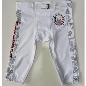 100%, aparejos de fútbol americano transpirables de secado rápido hechos a medida, logotipo bordado de número de nombre de sarga, Fútbol personalizado de talla grande - Product Image 3