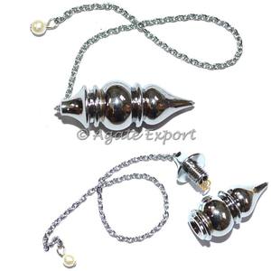 ลูกตุ้มทองเหลืองสีเงินขายส่งอัญมณีธรรมชาติชุดจักระเซเว่นชุดราคาถูก - Product Image 2