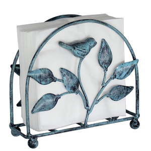 Iron Bird & <b>Tree</b> Napkin Holder <b>Tabletop</b> For Tables - Product Image 1