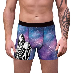 กางเกงบ็อกเซอร์และกางเกงในชายพิมพ์ลายบิตคอยน์สุดเซ็กซี่แบบกำหนดเอง ขายดี ระบายอากาศได้ดี ผลิตด้วยเทคนิคการพิมพ์แบบซับลิเมชั่น - Product Image 3