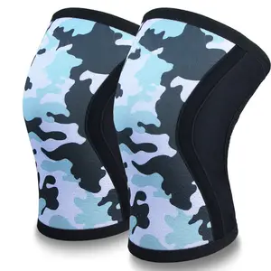 High Quality Design 30cm Long 7mm Gym Knee Brace Neoprene Powerlifting Gym Accessories 7mm Knee Sleeve