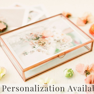 Handmade Creations ROSE GOLD <b>Glass</b> <b>Box</b> | 5x7 Photo <b>Box</b> | - Product Image 1