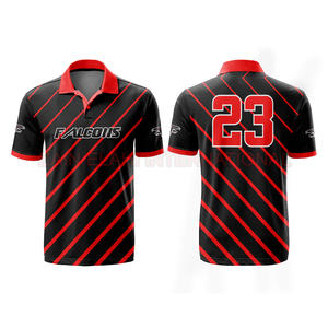100% Polyester Sublimation Impression Nouveau Design Polo Shirt En Gros 2025 - Product Image 4