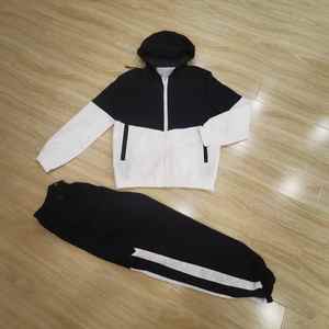 Pantalones de chándal y sudadera con capucha para hombre, ropa deportiva con cremallera completa en cada Color, para hacer ejercicio, trotar y correr, fabricante profesional - Product Image 6