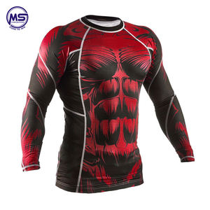 Maillot de sport MMA Rashguard, Jiu Jitsu, Fitness, boxe, BJJ Muay Thai, pour entraînement - Product Image 3