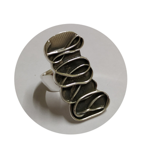 Anillos finos tribales de plata esterlina 925 de la mejor calidad con ajuste de barra para bodas y aniversarios - Product Image 1