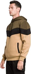 100% Cotton <b>Fleece</b> <b>Hoodie</b> for Men Long Sleeves Breathable Sustainable Anti-Shrink Eco-Friendly Solid Red Plus Size Regular - Product Image 6