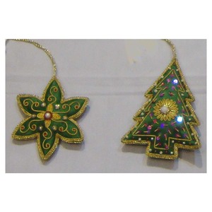 Flower <b>Tree</b> Shape Hanging Decoration With Beautiful beaded Works - Product Image 1