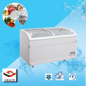 Congelatore a Pozzetto Commerciale Bianco GR-700L con Apertura Superiore e <span class=keywords><strong>Porta</strong></span> <span class=keywords><strong>Scorrevole</strong></span> in Vetro - Product Image 2