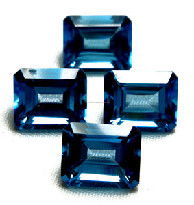 อัญมณีบุษราคัมธรรมชาติ100% ลอนดอนสีฟ้าขนาดปรับแต่งรูปร่างที่ดีที่สุดสำหรับการตั้งค่าเครื่องประดับขายส่ง - Product Image 5