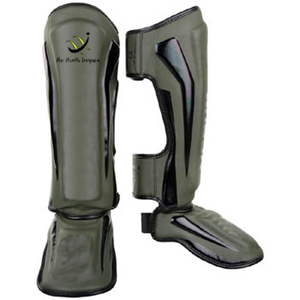 Espinillera de gemelos y protector de empeine cuero genuino Kick Boxing entrenamiento de alta calidad personalizado al por mayor espinilleras profesionales - Product Image 4