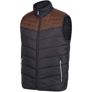 Gilet sans manches matelassé à fermeture éclair chaud et léger pour l'hiver avec logo personnalisé pour hommes Gilet style décontracté Gilet bouffant pour l'extérieur - Product Image 2