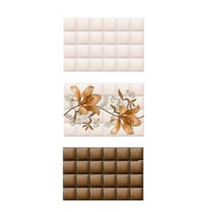 Azulejos de cerámica de diseño decorativo de alto brillo de color marrón claro 300x450mm - Product Image 5