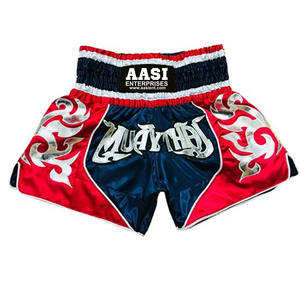 Pantalones Cortos de Boxeo Muay Thai de Alta Calidad, Satinados, Profesionales, Ligeros, Transpirables, de Secado Rápido, Unisex, con Logotipo Personalizado - Product Image 1