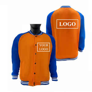 Chaquetas de béisbol informales para hombre y mujer, ropa de calle Unisex con parche, sudadera Vintage, OEM - Product Image 1