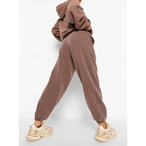 Topshow ชุดวอร์มผ้าฝ้ายแขนยาวสำหรับผู้หญิง,ชุดวิ่ง Midriff พร้อมโลโก้และสีที่กำหนดเอง - Product Image 5