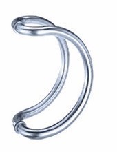 Manija de puerta de Metal moderna y elegante para Hotel, restaurante, sala de estar y sala de exposición, manija de puerta de Color plateado, manijas decorativas - Product Image 6