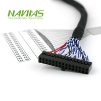 Conjunto de Cable LVDS con Conector Hembra IDC Personalizado para Panel LCD y Placa PCB