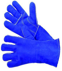 Gants de soudeur XL jaunes de haute qualité, doublés par soudure, protection des mains de sécurité pour les travaux de construction, style uni - Product Image 2