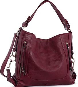 Bolso de hombro de piel auténtica para mujer, de marca, de mano - Product Image 1