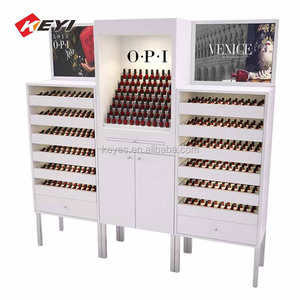 カスタムフロアスタンド型マニキュア陳列棚 ネイルポリッシュ販促用ディスプレイラック - Product Image 6